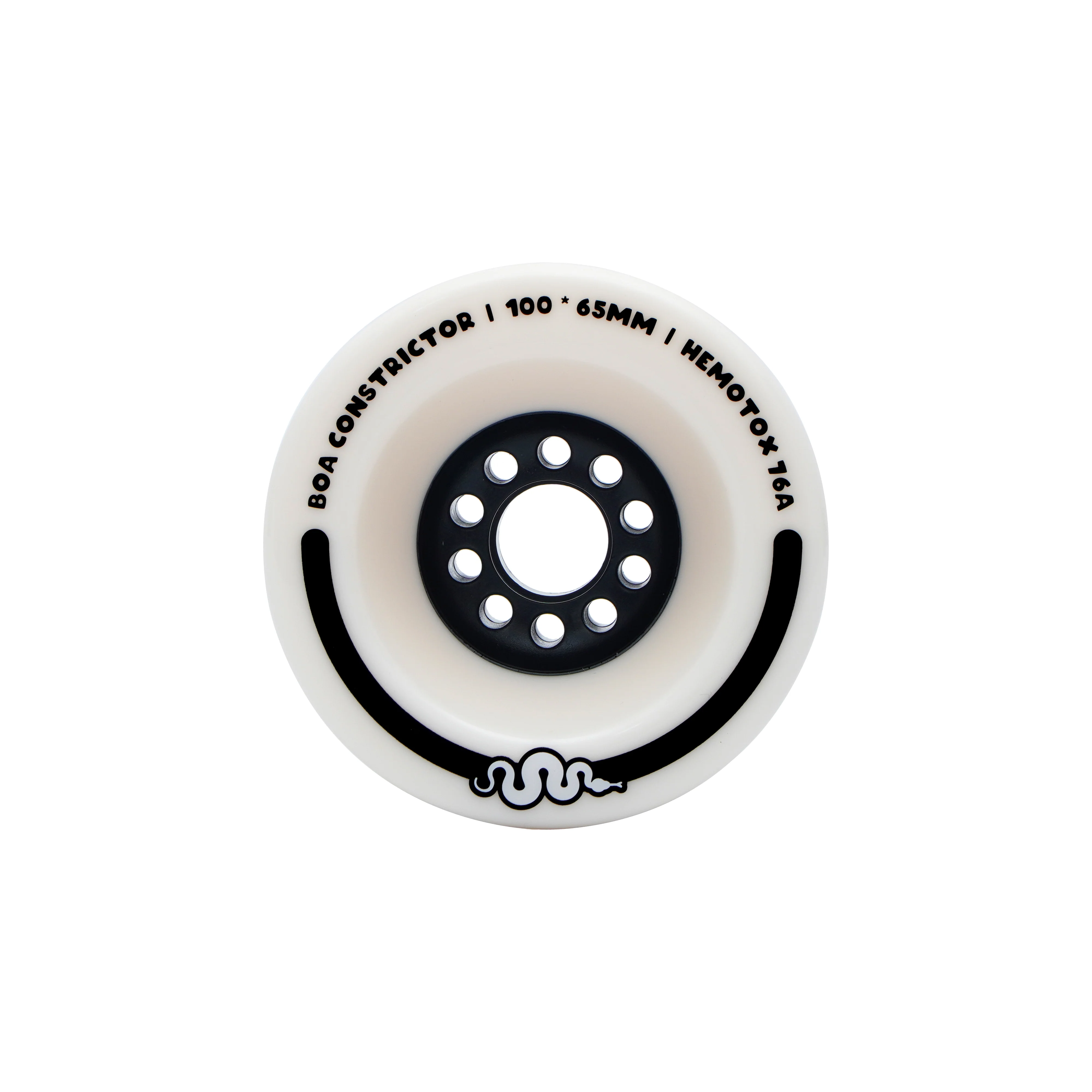 Boa Constrictor 100mm Longboards Wheels – White – Ultra Soft 76a - Image 4