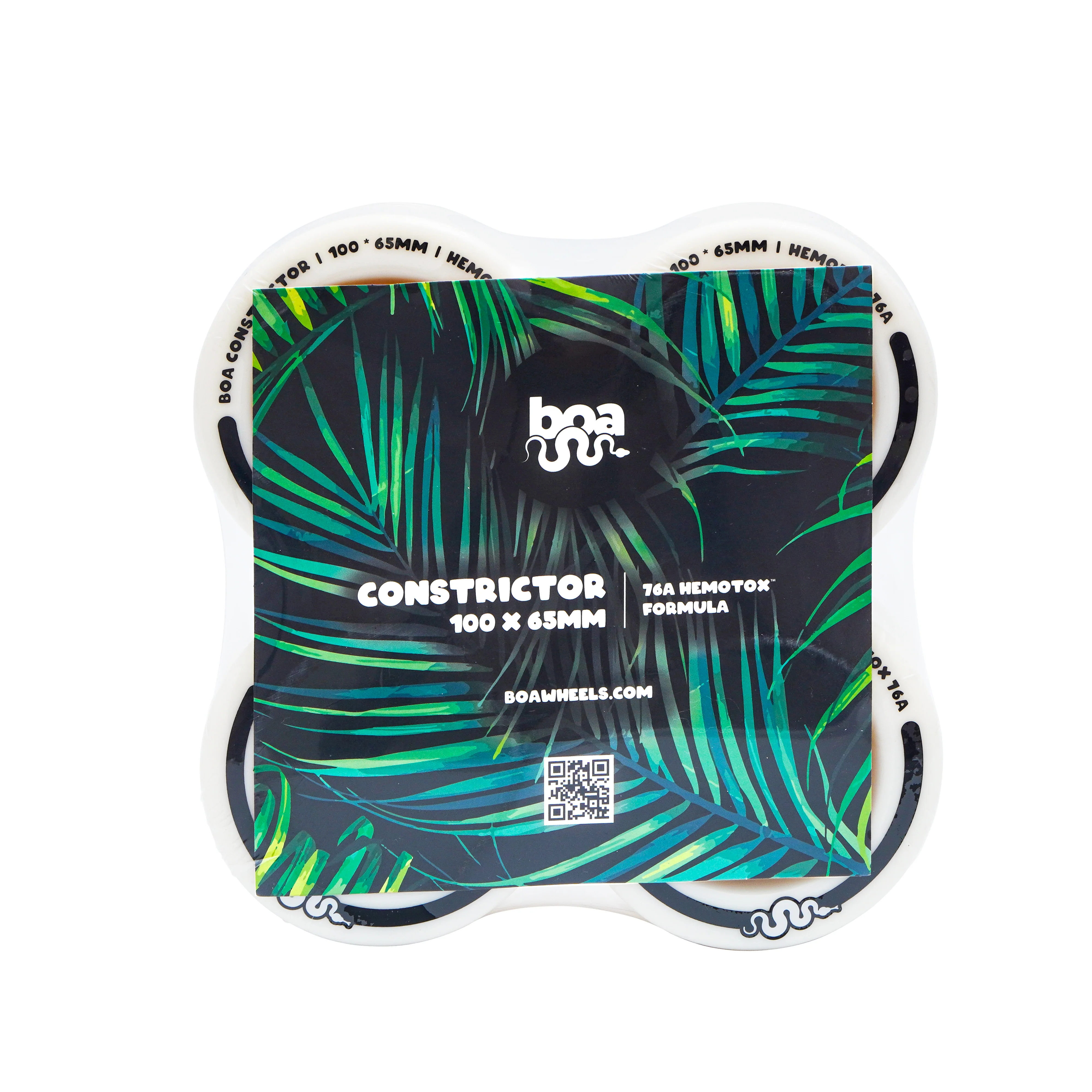 Boa Constrictor 100mm Longboards Wheels – White – Ultra Soft 76a - Image 5
